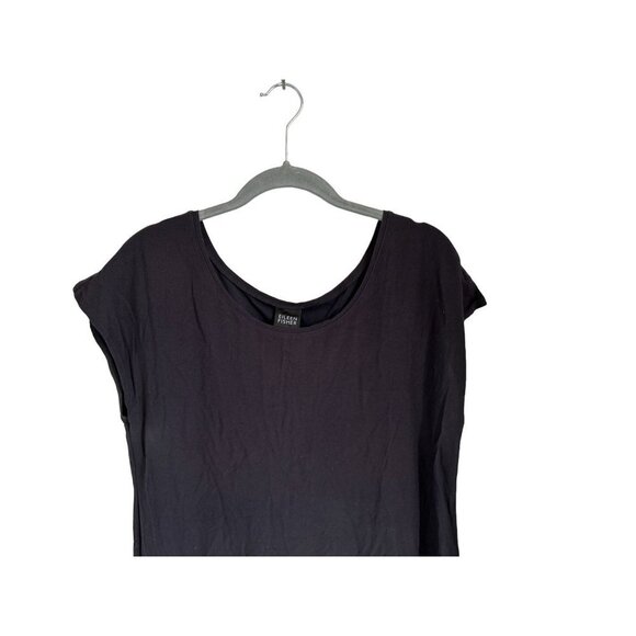 EILEEN FISHER A-LineDress Crewneck Brown Size Med - Picture 3 of 6